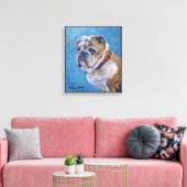 "Gelukkig?" Canvas Afdruk (Insitu (Woonkamer))