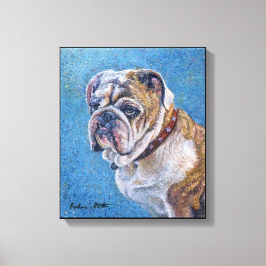 "Gelukkig?" Canvas Afdruk (Voorkant)