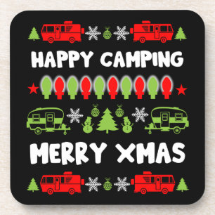 Gelukkig Caravan Kerstseizoen Bier Onderzetter