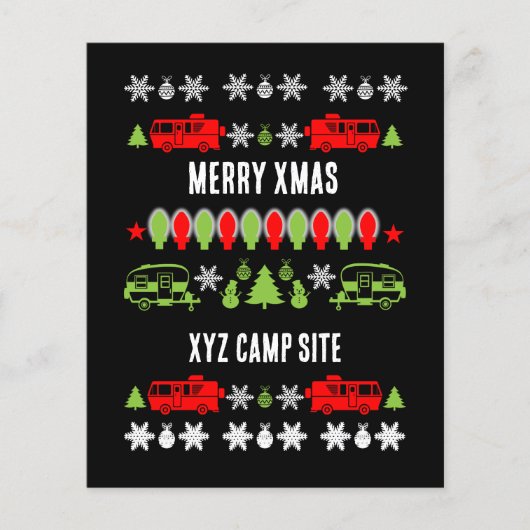 Gelukkig Caravan Kerstseizoen Flyer (Voorkant)