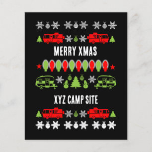 Gelukkig Caravan Kerstseizoen Flyer
