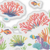 Gelukkig Caribisch rif Sticker (Voorkant)