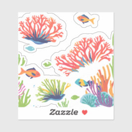 Gelukkig Caribisch rif Sticker