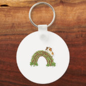 Gelukkig cavia St.Patricksdag Sleutelhanger (Voorkant)