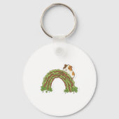 Gelukkig cavia St.Patricksdag Sleutelhanger (Achterkant)