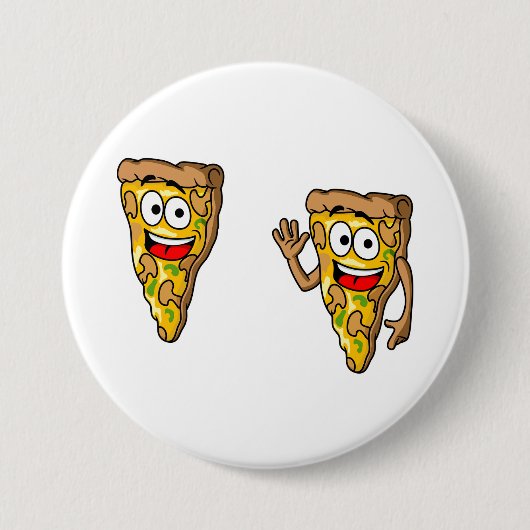 Gelukkig Champignon Pizzastukken Ronde Button 7,6 Cm (Voorkant)