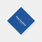 Gelukkig Chanoeka blauw eenvoudig minimalistisch g Servet (Hoek)