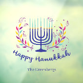 Gelukkig Chanoeka Home Decor Gepersonaliseerd Kleu Raamsticker (Vel 3)