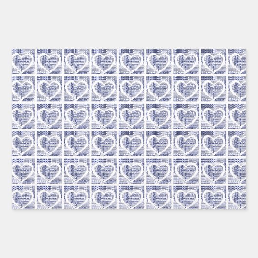 Gelukkig Chanoeka Joodse vakantie inpakpapier (Voorkant 3)