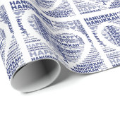 Gelukkig Chanoeka Joodse vakantie inpakpapier (Rol Hoek)