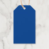 Gelukkig Chanoeka wit blauw minimalistisch geperso Cadeaulabels (Achterkant)