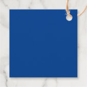 Gelukkig Chanoeka wit en blauw minimalistisch gebr Bedankjes Labels (Achterkant)