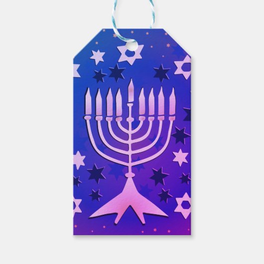 Gelukkig Chanukah gepersonaliseerd cadeau Label Cadeaulabel (Voorkant)