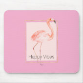 Gelukkig Chic Roze Flamingo Muismat (Voorkant)