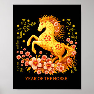Gelukkig Chinees Maanjaar 2026 Jaar Van Het Paard Poster