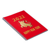Gelukkig Chinees nieuwjaar 2021 Notitieboek (Rechterzijde)