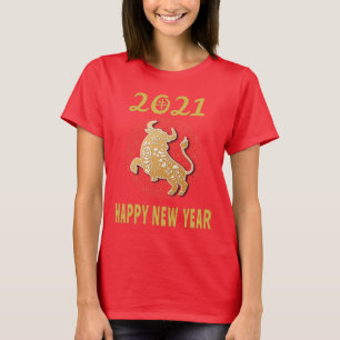 Gelukkig Chinees nieuwjaar 2021 T-shirt