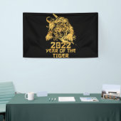 Gelukkig Chinees nieuwjaar 2022 Jaar van de tijger Spandoek (Beurs)
