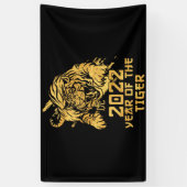 Gelukkig Chinees nieuwjaar 2022 Jaar van de tijger Spandoek (Verticaal)