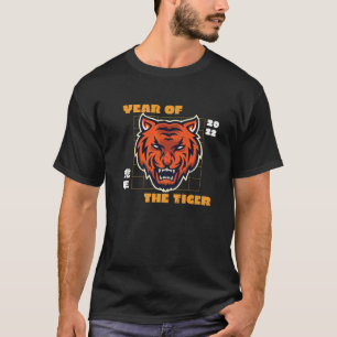 Gelukkig Chinees nieuwjaar 2022 van de tijger Vint T-shirt