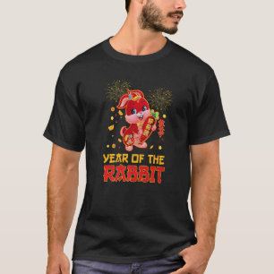 Gelukkig Chinees nieuwjaar 2023 Jaar van de konijn T-shirt