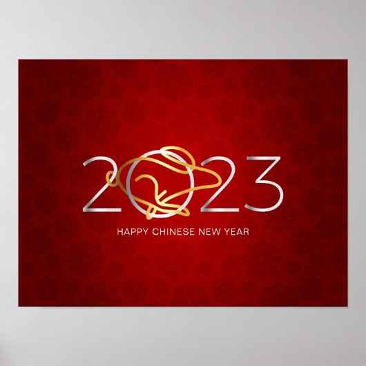 Gelukkig Chinees nieuwjaar 2023 Poster (Voorkant)