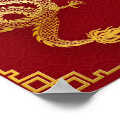 Gelukkig Chinees Nieuwjaar 2024 Maanjaar 2024 Poster (Hoek)