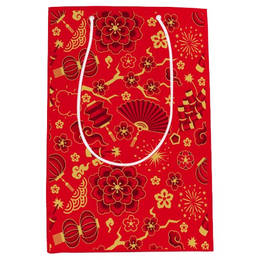 Gelukkig Chinees Nieuwjaar 2024 Medium Cadeauzakje (Voorkant)