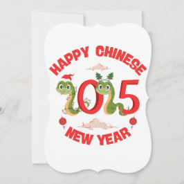 Gelukkig Chinees Nieuwjaar 2025 Jaar van de Slang Kaart