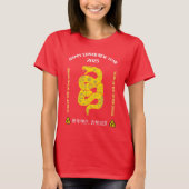 Gelukkig Chinees Nieuwjaar 2025 T-shirt (Voorkant)