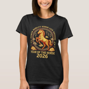 Gelukkig Chinees Nieuwjaar 2026 Jaar Van Het Paard T-shirt