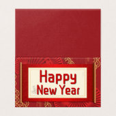 Gelukkig Chinees nieuwjaar 25 pk Kaart (Buitenkant ongevouwen)