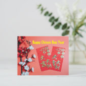 Gelukkig Chinees nieuwjaar Briefkaart (Staand voorkant)