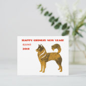 Gelukkig Chinees nieuwjaar Briefkaart (Staand voorkant)