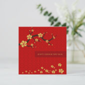 Gelukkig Chinees nieuwjaar Feestdagenkaart (Staand voorkant)