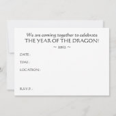 Gelukkig Chinees Nieuwjaar : Hi-Fi Dragon Kaart (Achterkant)