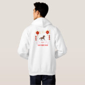 Gelukkig Chinees nieuwjaar Hoodie (Achterkant volledig)