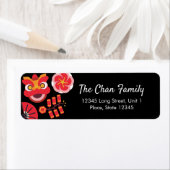 Gelukkig Chinees Nieuwjaar iconen Etiket (Insitu)