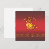 Gelukkig Chinees nieuwjaar! Kaart (Voorkant / Achterkant)