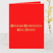 Gelukkig Chinees nieuwjaar Kaart (Gele Bloem)