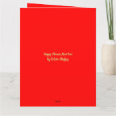 Gelukkig Chinees nieuwjaar Kaart (Achterkant)