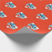 Gelukkig Chinees Nieuwjaar - Lion Dance Cadeaupapier (Hoek)