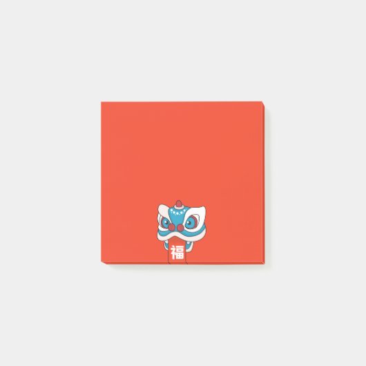 Gelukkig Chinees Nieuwjaar - Lion Dance Post-it® Notes (Voorkant)
