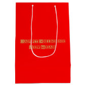 Gelukkig Chinees nieuwjaar Medium Cadeauzakje (Achterkant)