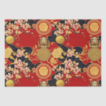 Gelukkig Chinees Nieuwjaar modern Aziatisch patroo