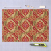 Gelukkig Chinees Nieuwjaar modern Aziatisch patroo Tissuepapier (Craft)