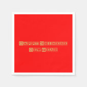 Gelukkig Chinees nieuwjaar Servet (Voorkant)