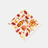 Gelukkig Chinees nieuwjaar Servet (Hoek)