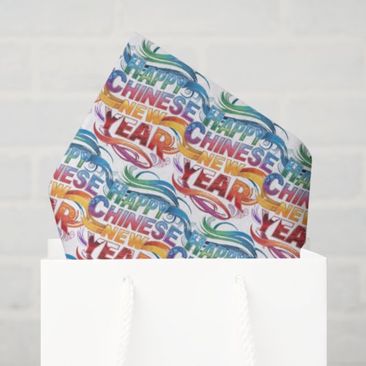 Gelukkig Chinees Nieuwjaar Tissuepapier (Cadeauzakje)