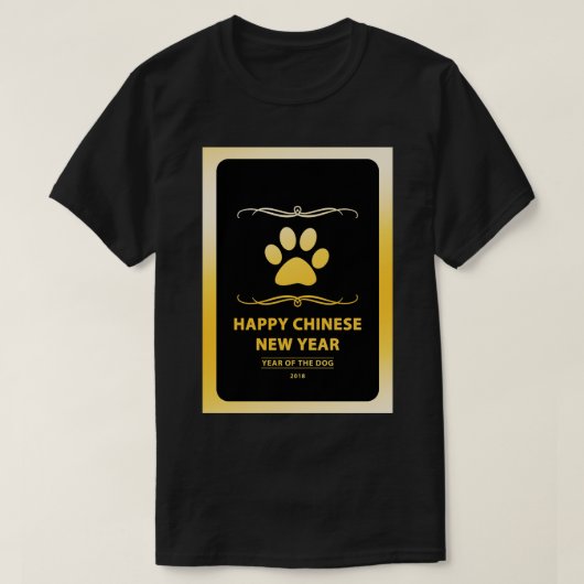 Gelukkig Chinees Nieuwjaar van de Dog 2018 Mod T-shirt (Design voorkant)